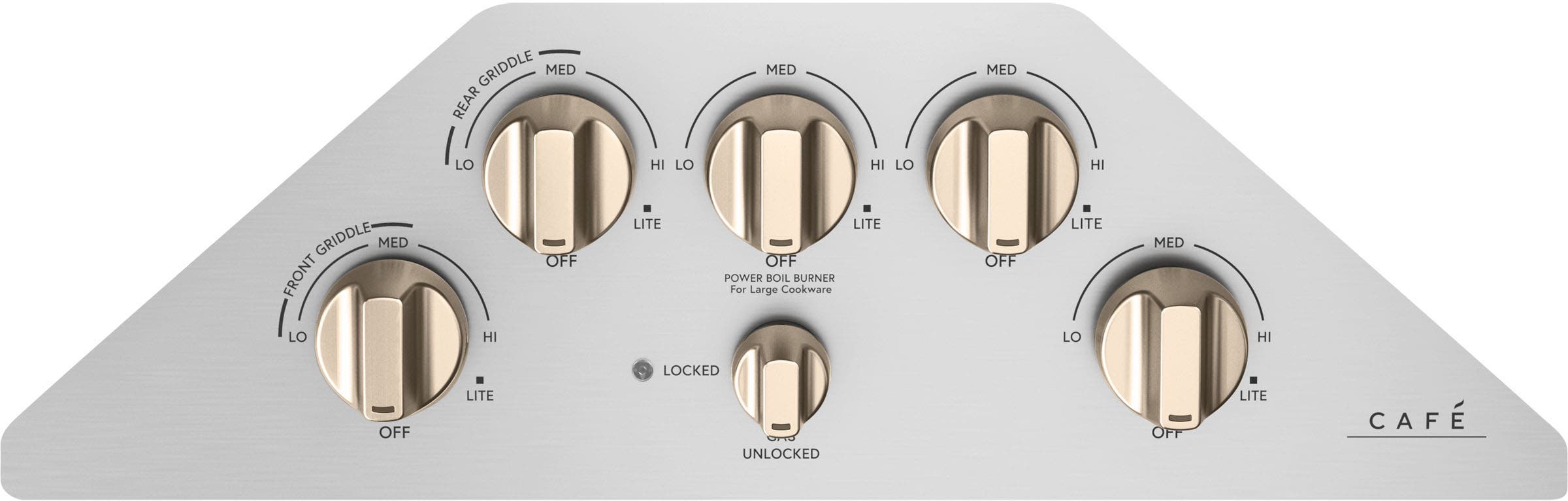 Cafe CGP95302MS1 Brushed Stainless Knobs