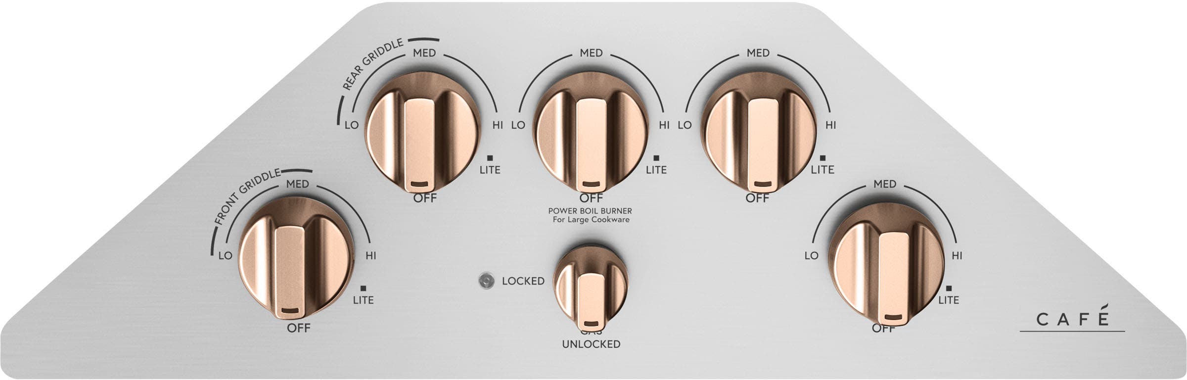 Cafe CGP95302MS1 Brushed Stainless Knobs