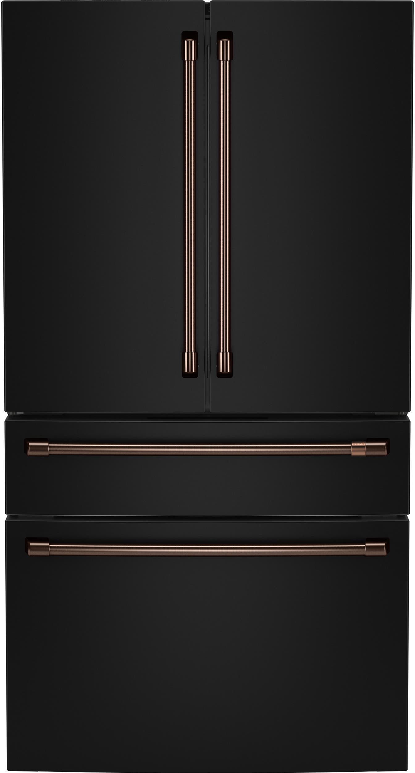 Cafe CGE29DP3TD1 Matte Black with Brushed Stainless Handles