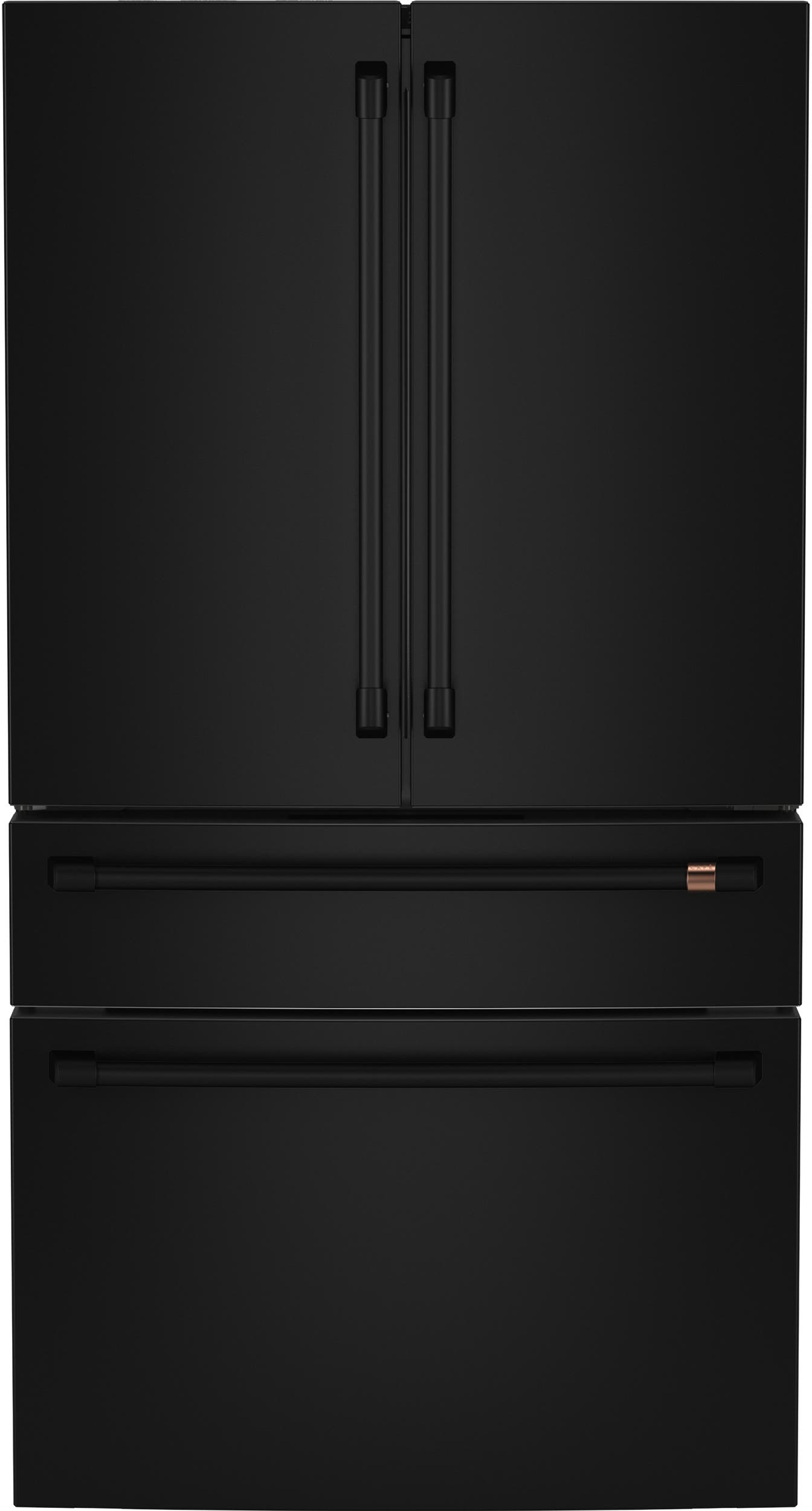 Cafe CGE29DP3TD1 Matte Black with Brushed Stainless Handles