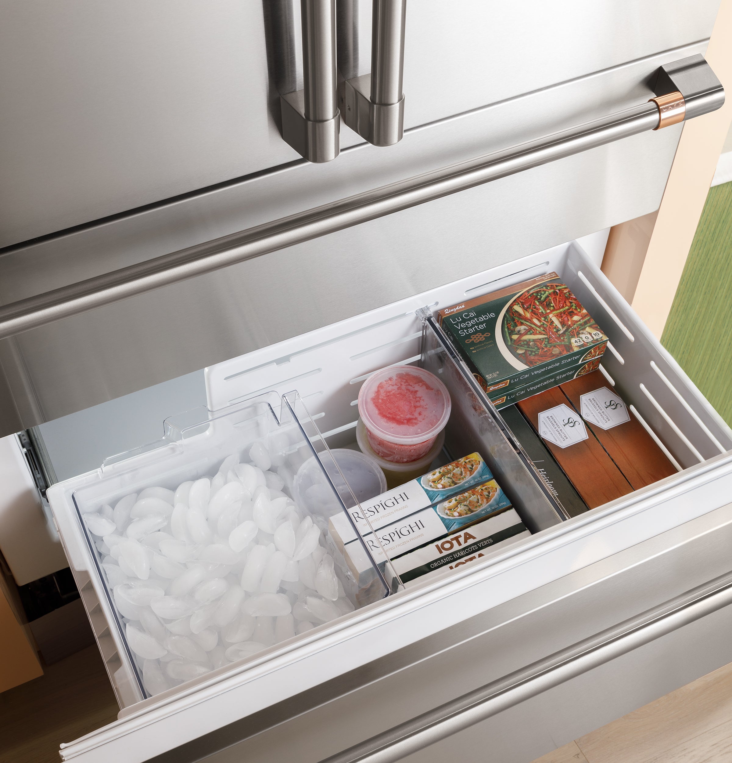 Cafe CIC36LP2VS1 36 Inch Built-In Smart Bottom Freezer