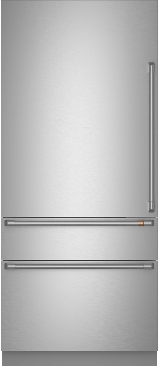 Cafe CIC36LP2VS1 36 Inch Built-In Smart Bottom Freezer Refrigerator...