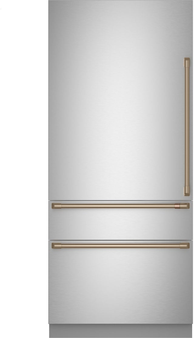 Cafe CIC36LP2VS1 36 Inch Built-In Smart Bottom Freezer Refrigerator...