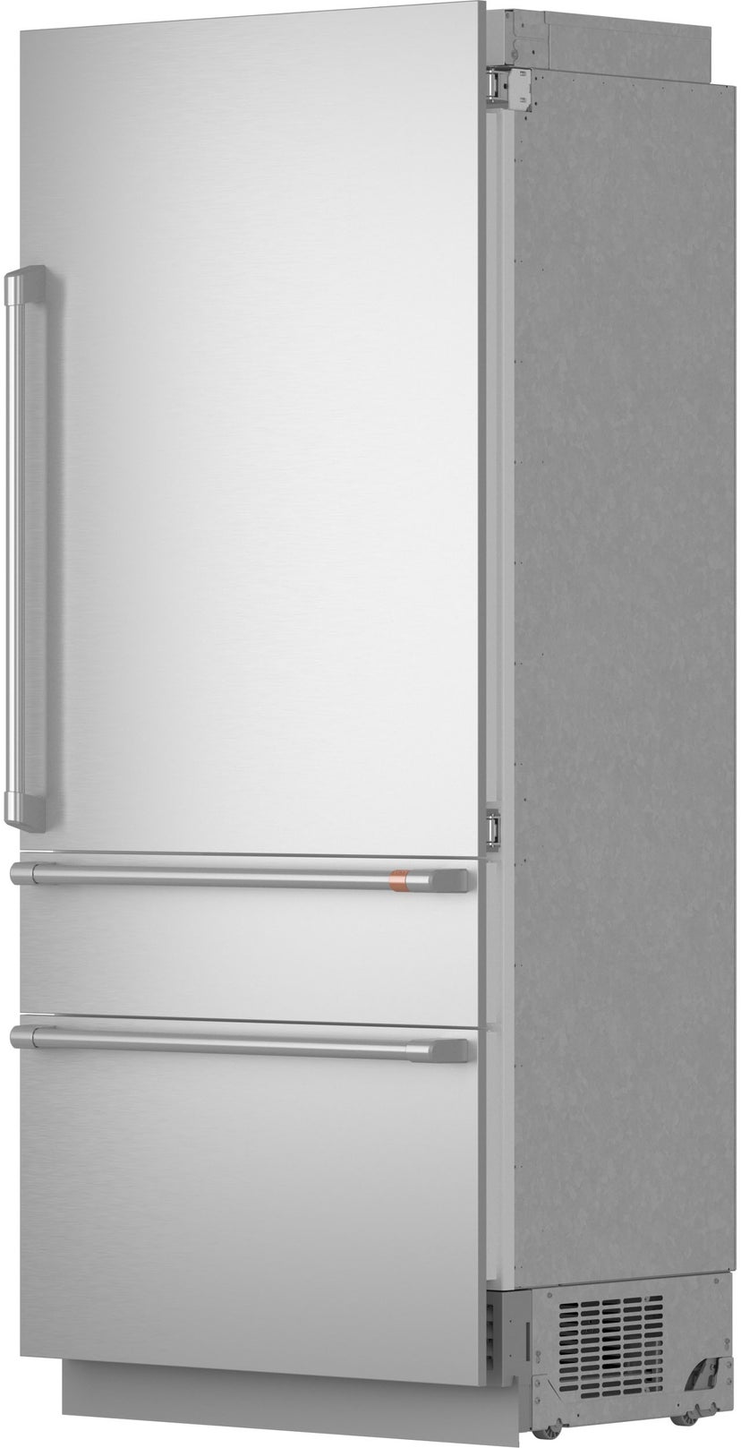 Cafe CIC36RP2VS1 36 Inch Built-In Smart Bottom Freezer Refrigerator...