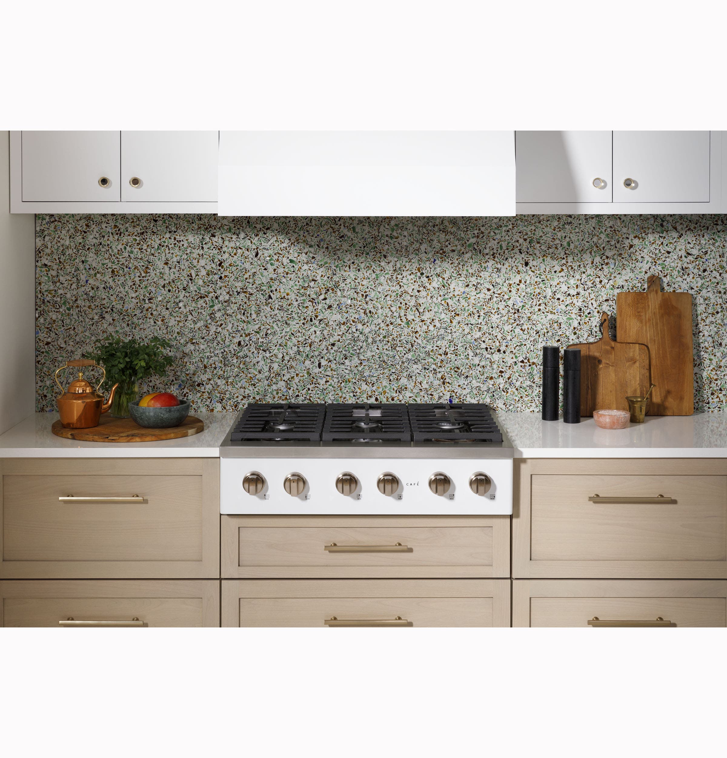 Cafe CGU366P4TW2 Matte White/Brushed Bronze