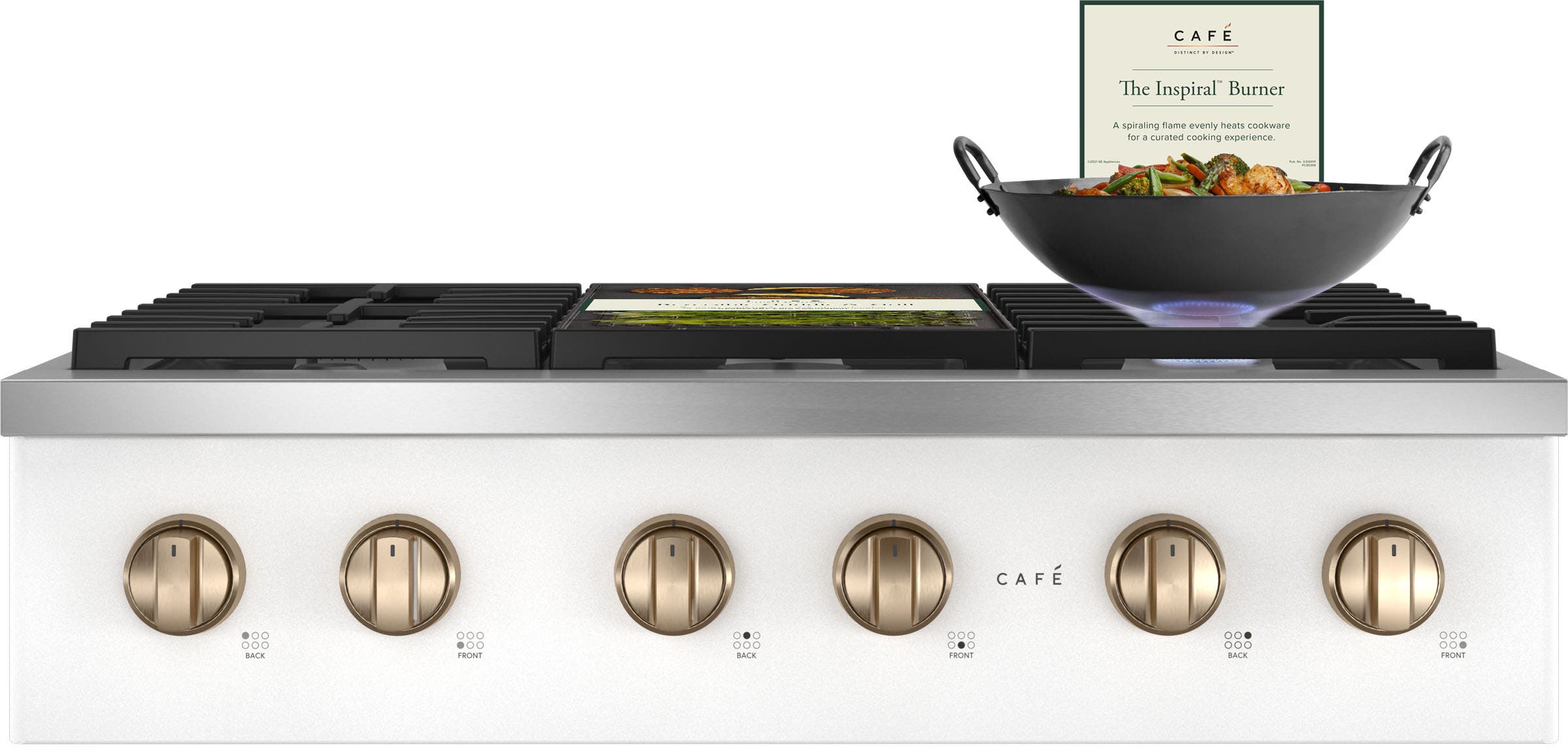 Cafe CGU366P4TW2 Matte White/Brushed Bronze