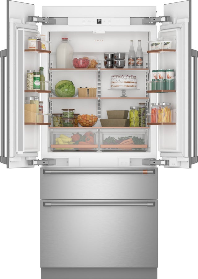 Cafe CIP36NP2VS1 36 Inch Counter Depth Built-In 4-Door French Door ...