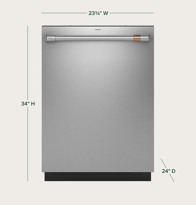 Cafe CDT828P2VS1 24" Smart Dishwasher with Ultra Wash & Dry: Stainl...