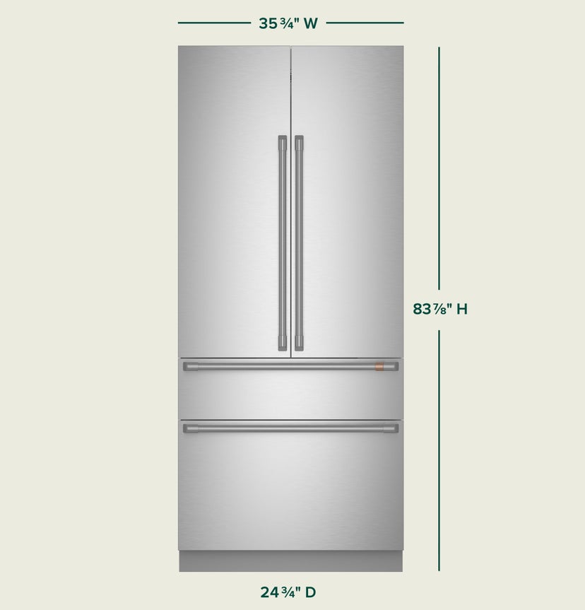 Cafe CIP36NP2VS1 36 Inch Counter Depth Built-In 4-Door French Door ...