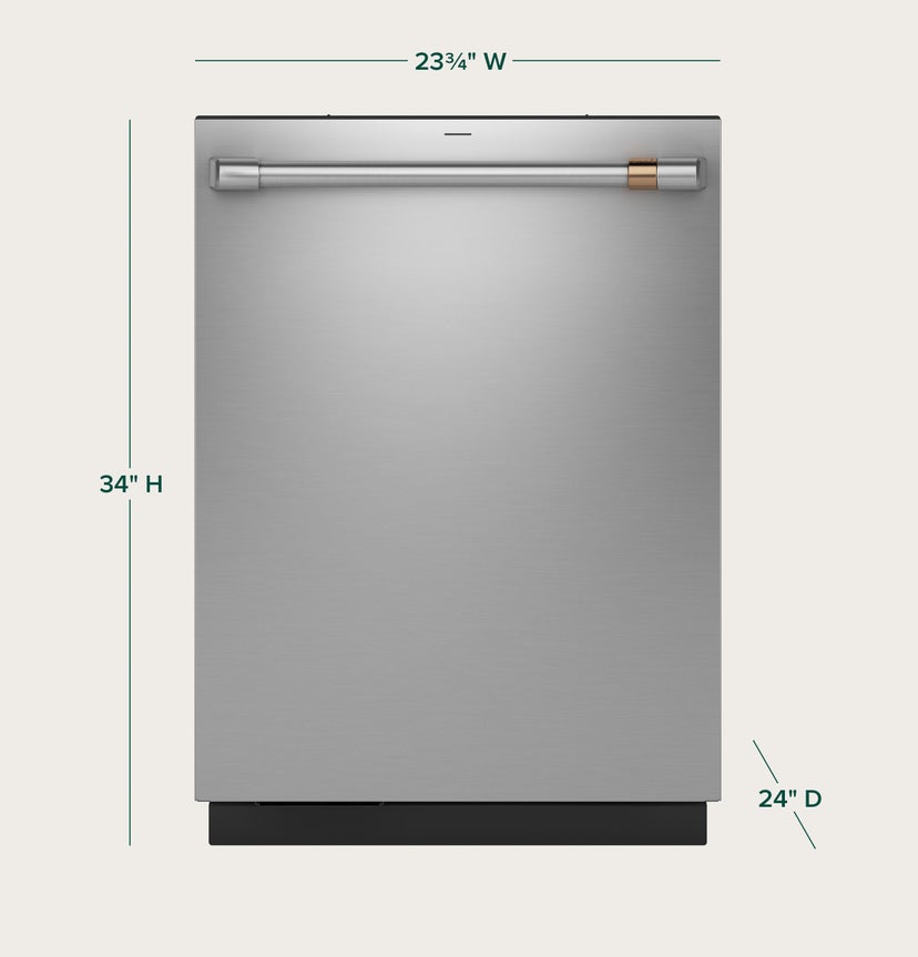 Cafe CDT858P2VS1 24 Inch Fully Integrated Built-In Smart Dishwasher...