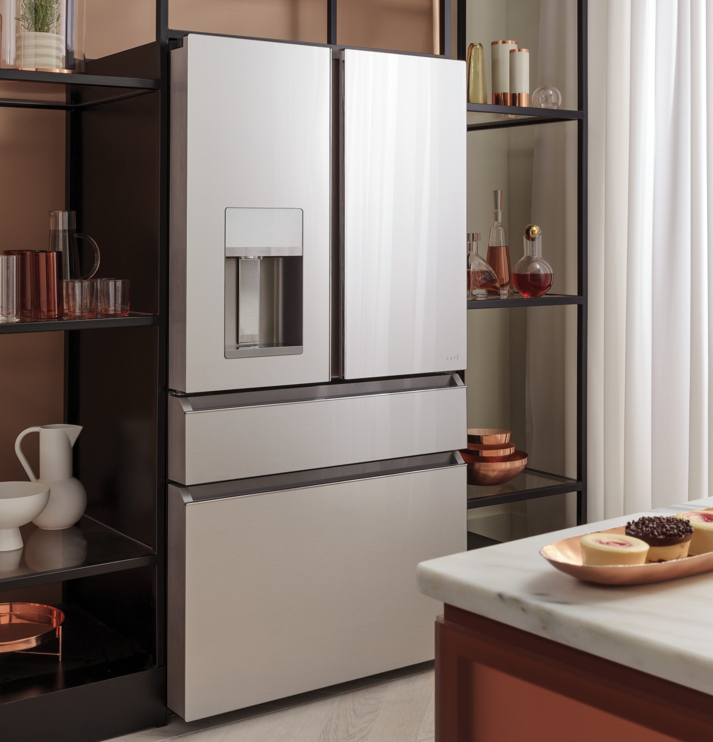 Cafe CVE28DM5NS5 36 Inch Smart 4-Door French-Door Refrigerator