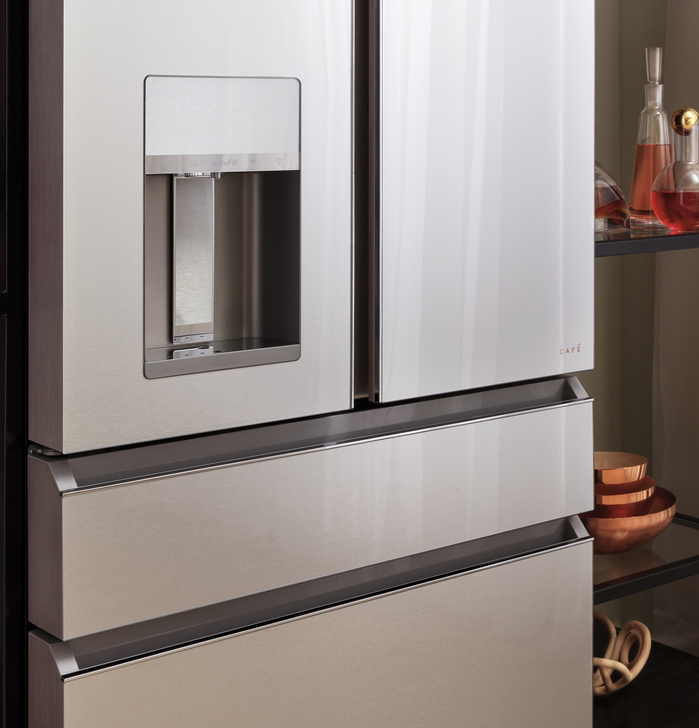 Cafe CVE28DM5NS5 Platinum Glass