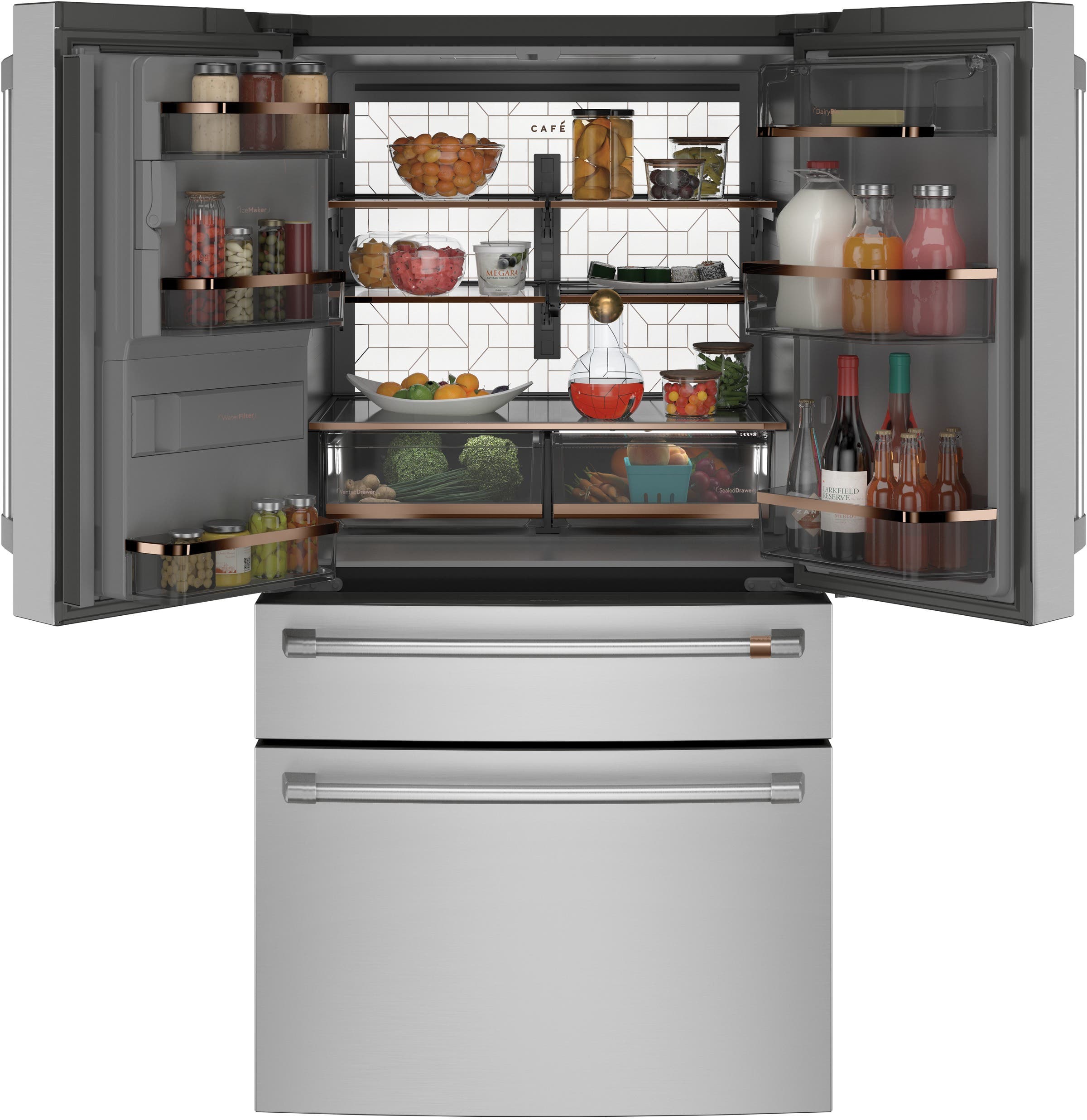 Cafe CVE28DP2NS1 Stainless Steel with Brushed Stainless Handles