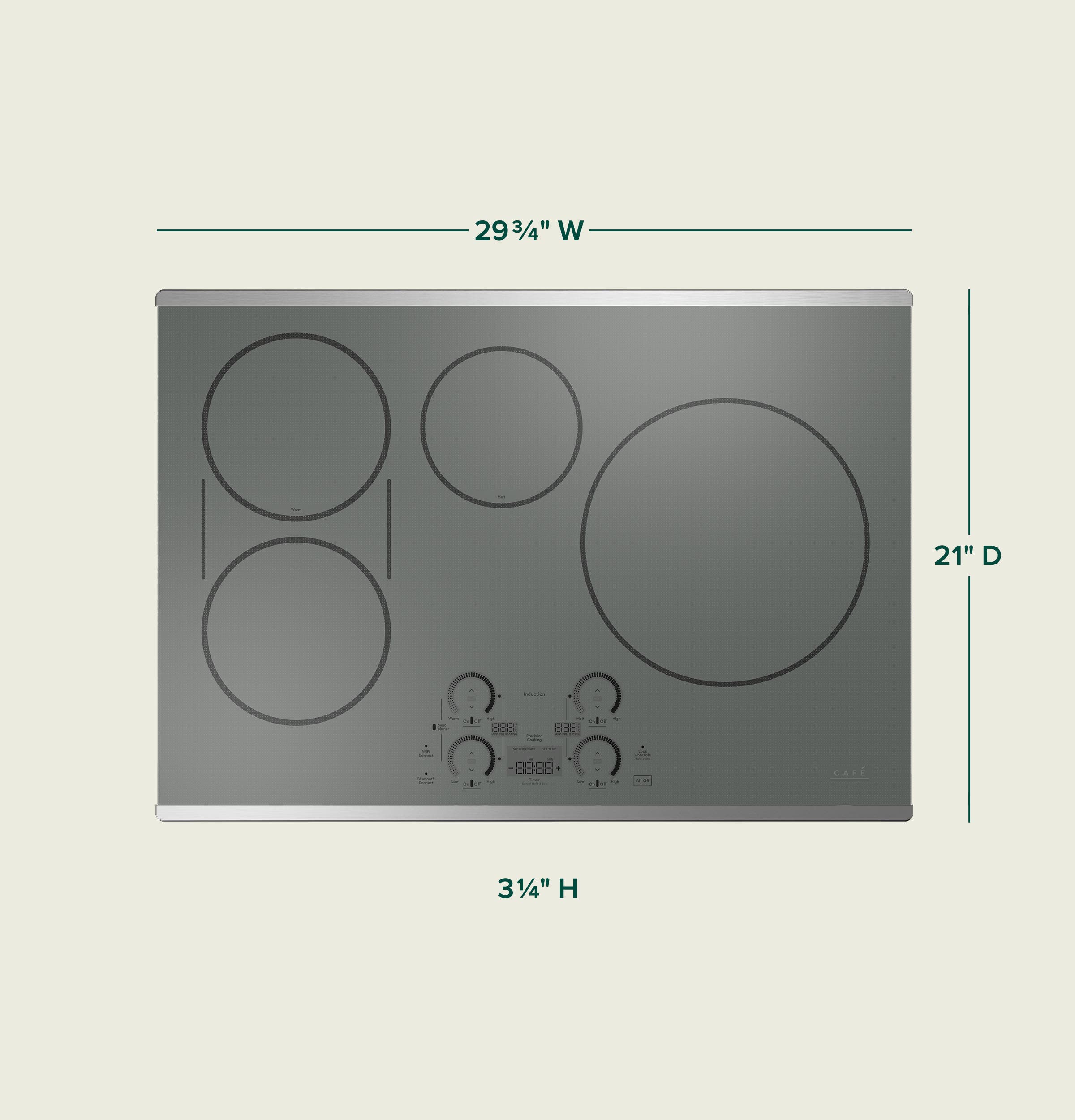 Cafe CHP90302TSS Flagstone Gray