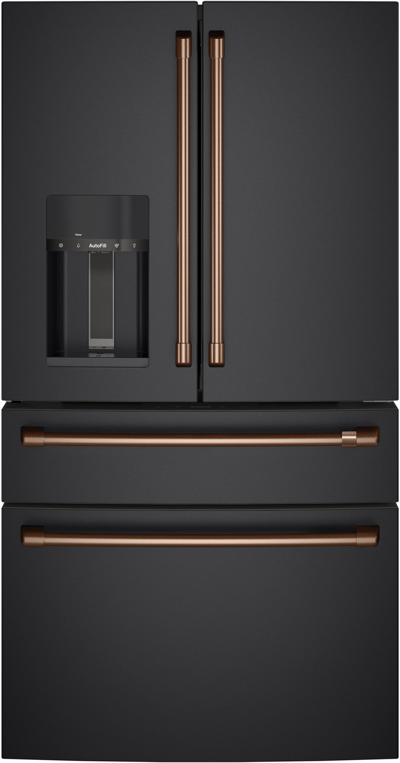 Cafe CVE28DP3ND1 Matte Black with Brushed Stainless Handles