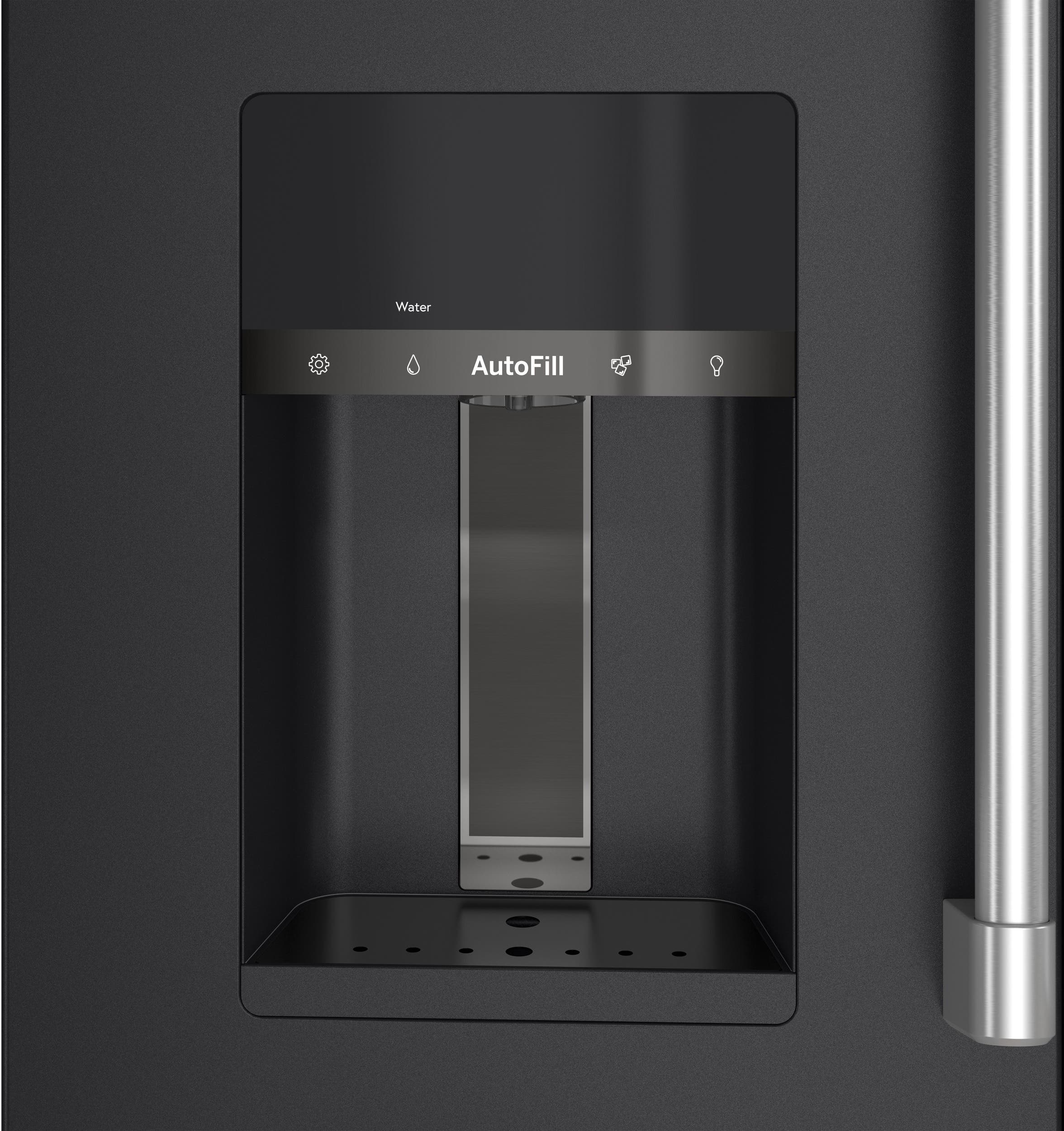 Cafe CVE28DP3ND1 Matte Black with Brushed Stainless Handles