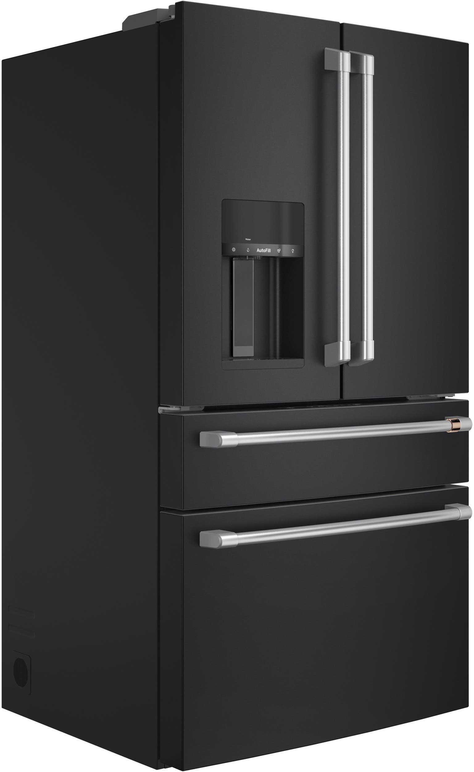 Cafe CVE28DP3ND1 Matte Black with Brushed Stainless Handles