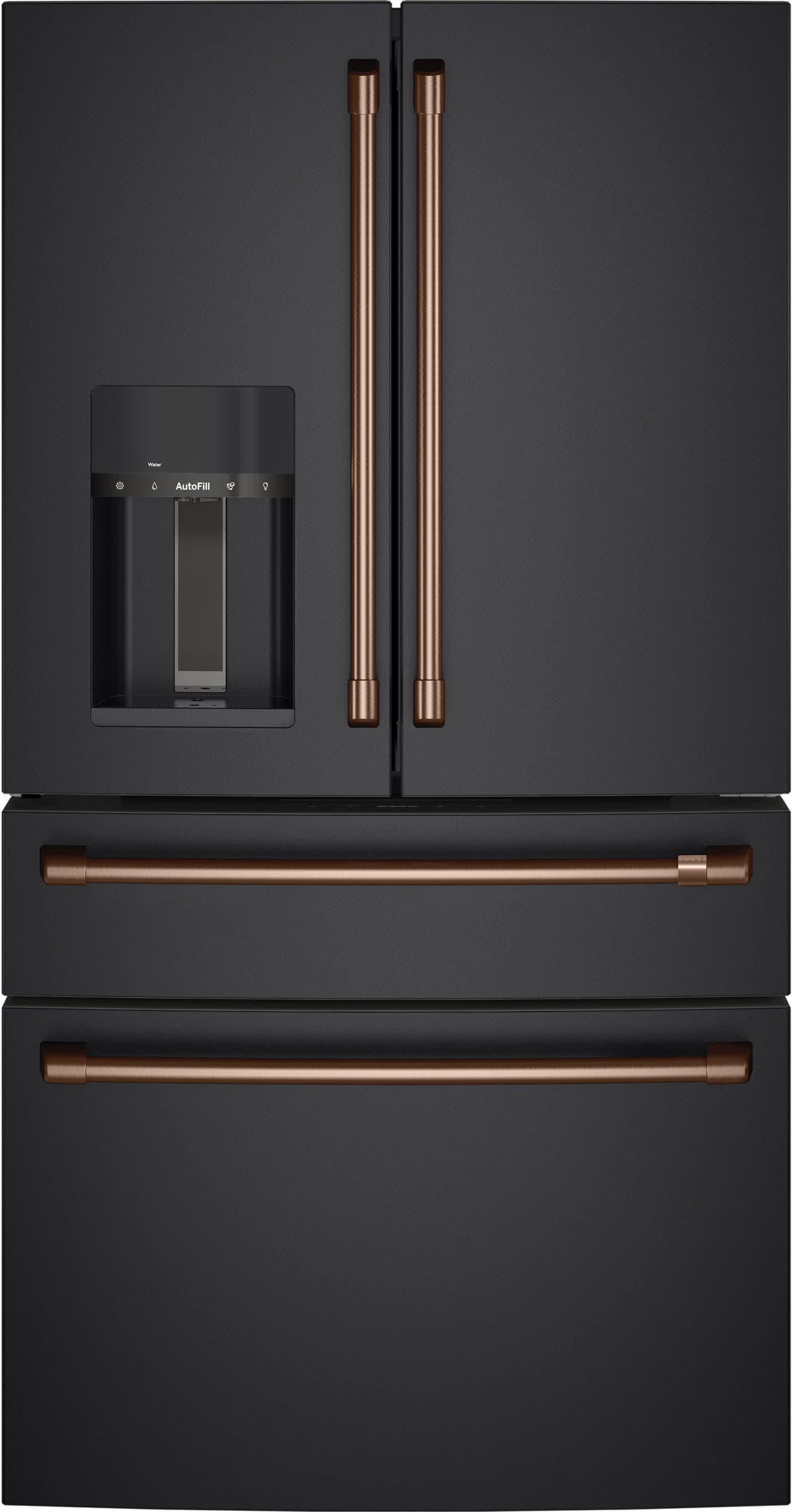 Cafe CVE28DP3ND1 Matte Black with Brushed Stainless Handles