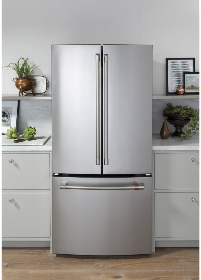 Cafe CWE19SP2NS1 33 Inch, 18.6 Cu. Ft. Freestanding Counter Depth F...