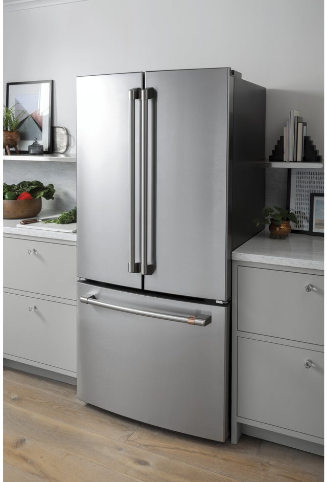 Cafe CWE19SP2NS1 33 Inch, 18.6 Cu. Ft. Freestanding Counter Depth F...