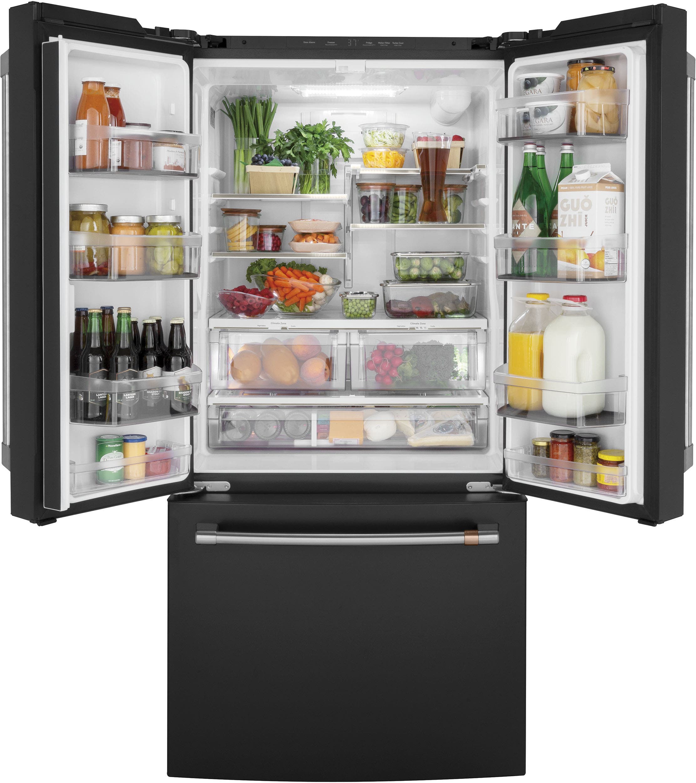 Cafe CWE19SP3ND1 Matte Black with Brushed Stainless Handles