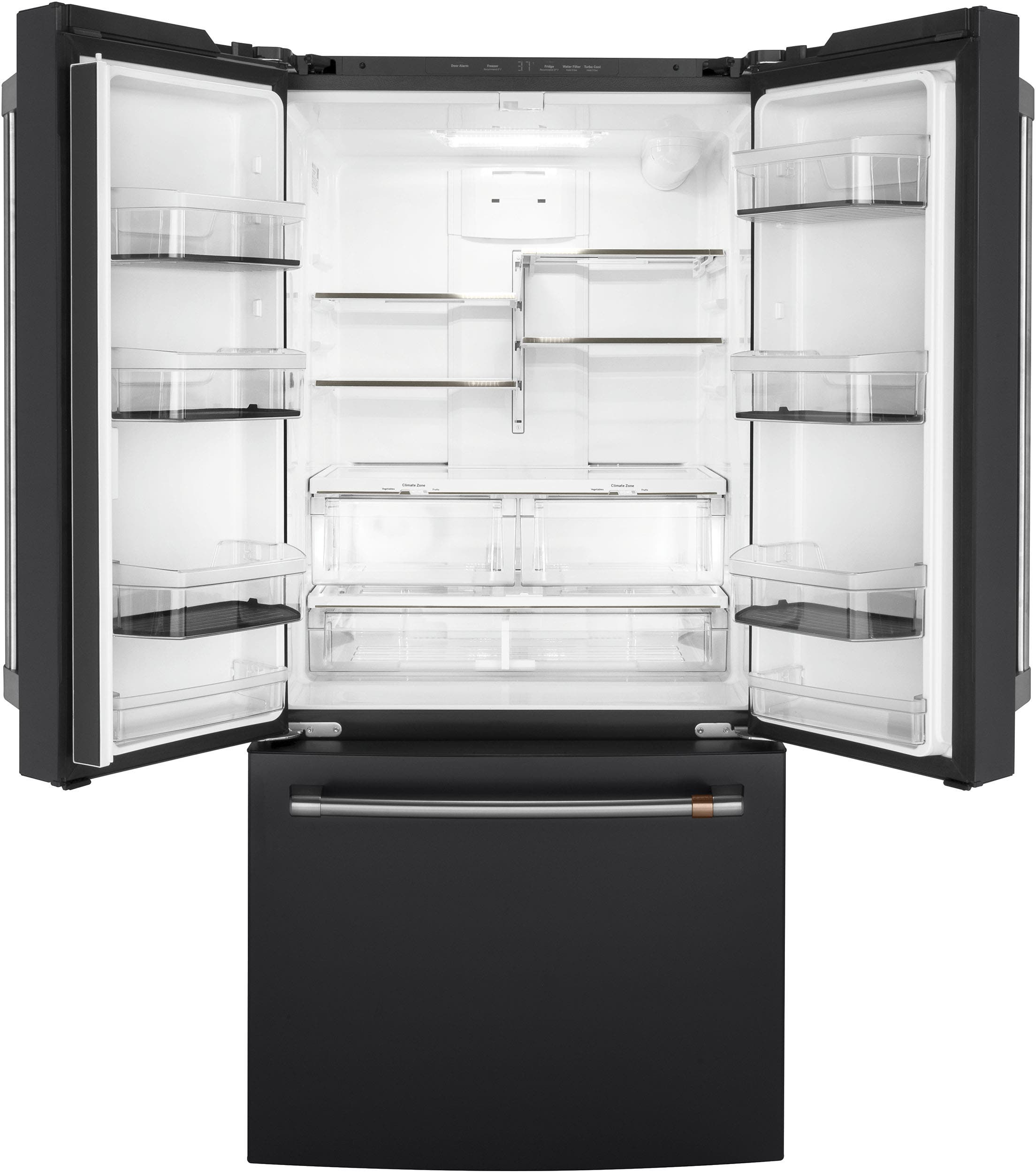 Cafe CWE19SP3ND1 Matte Black with Brushed Stainless Handles