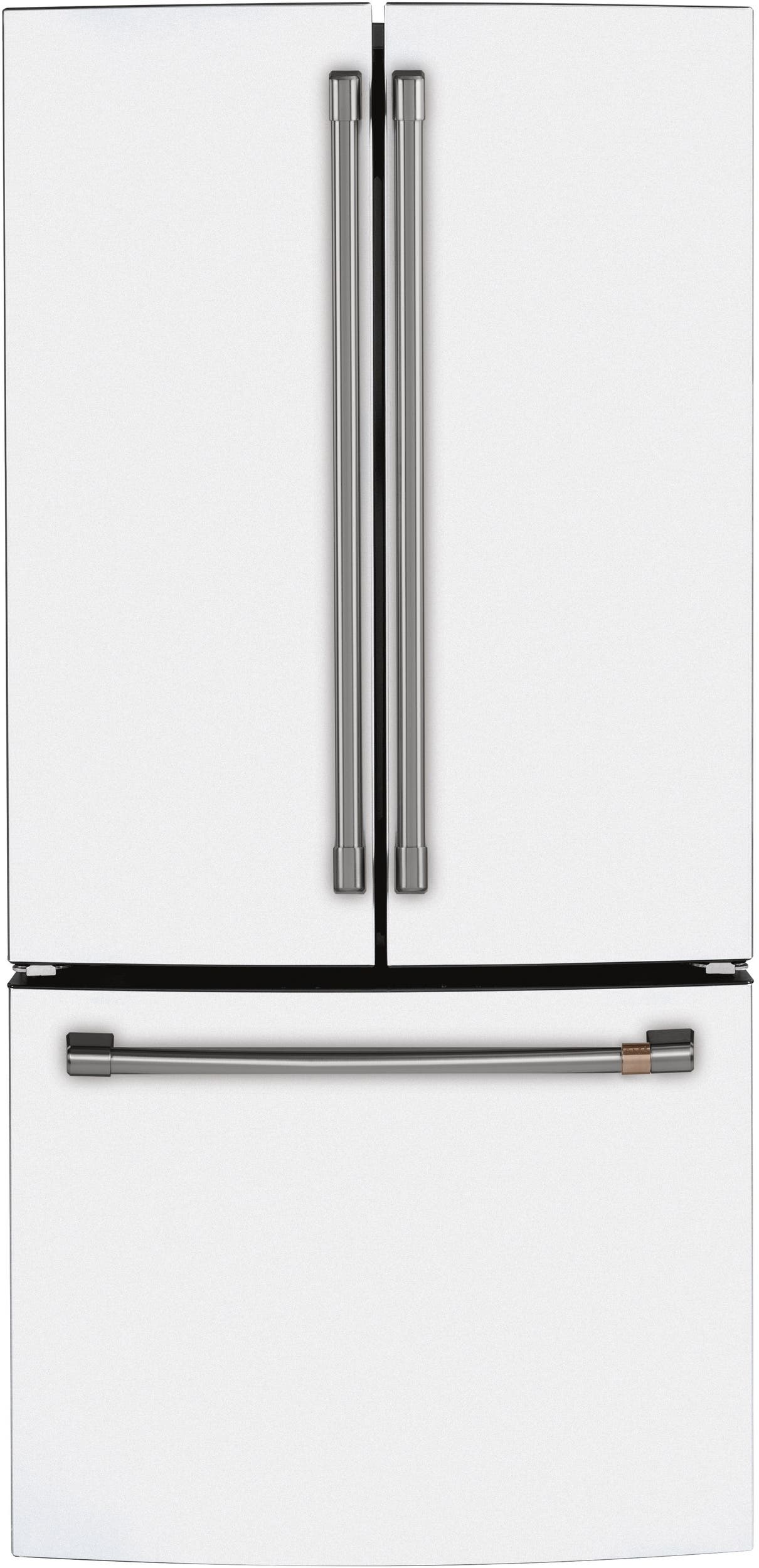 Cafe CWE19SP4NW2 Matte White/Brushed Bronze Handles