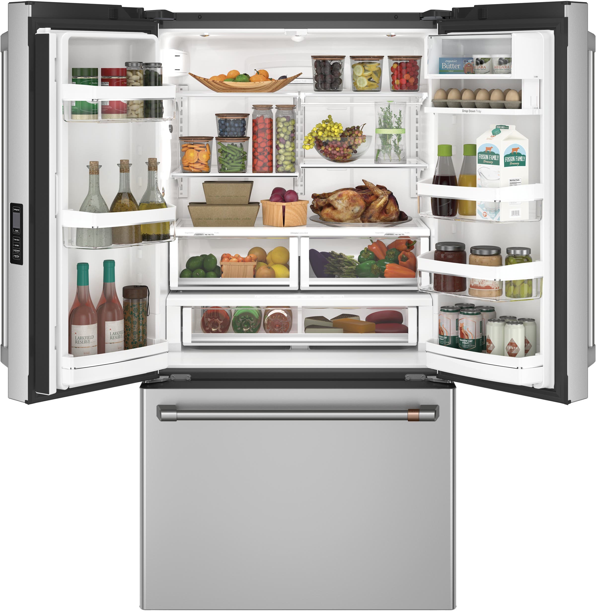 Cafe CWE23SP2MS1 Stainless Steel with Brushed Stainless Handles