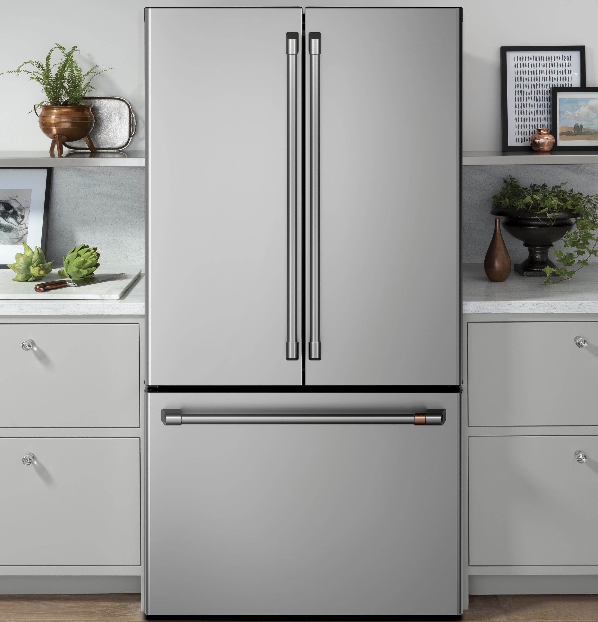 Cafe CWE23SP2MS1 Stainless Steel with Brushed Stainless Handles