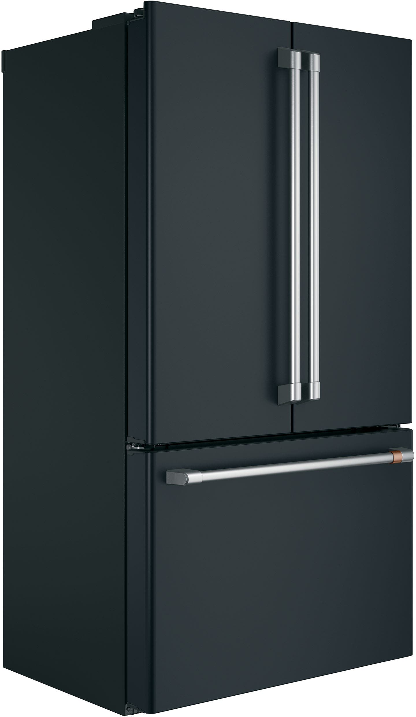 Cafe CWE23SP3MD1 Matte Black with Brushed Stainless Handles