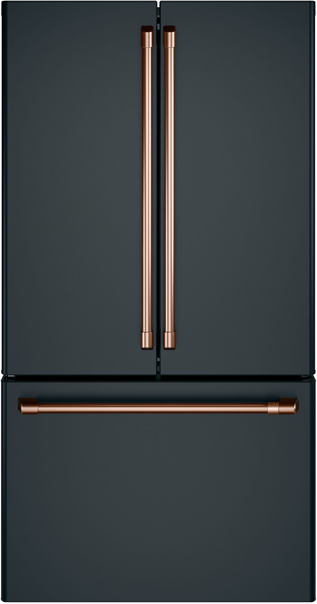 Cafe CWE23SP3MD1 Matte Black with Brushed Stainless Handles