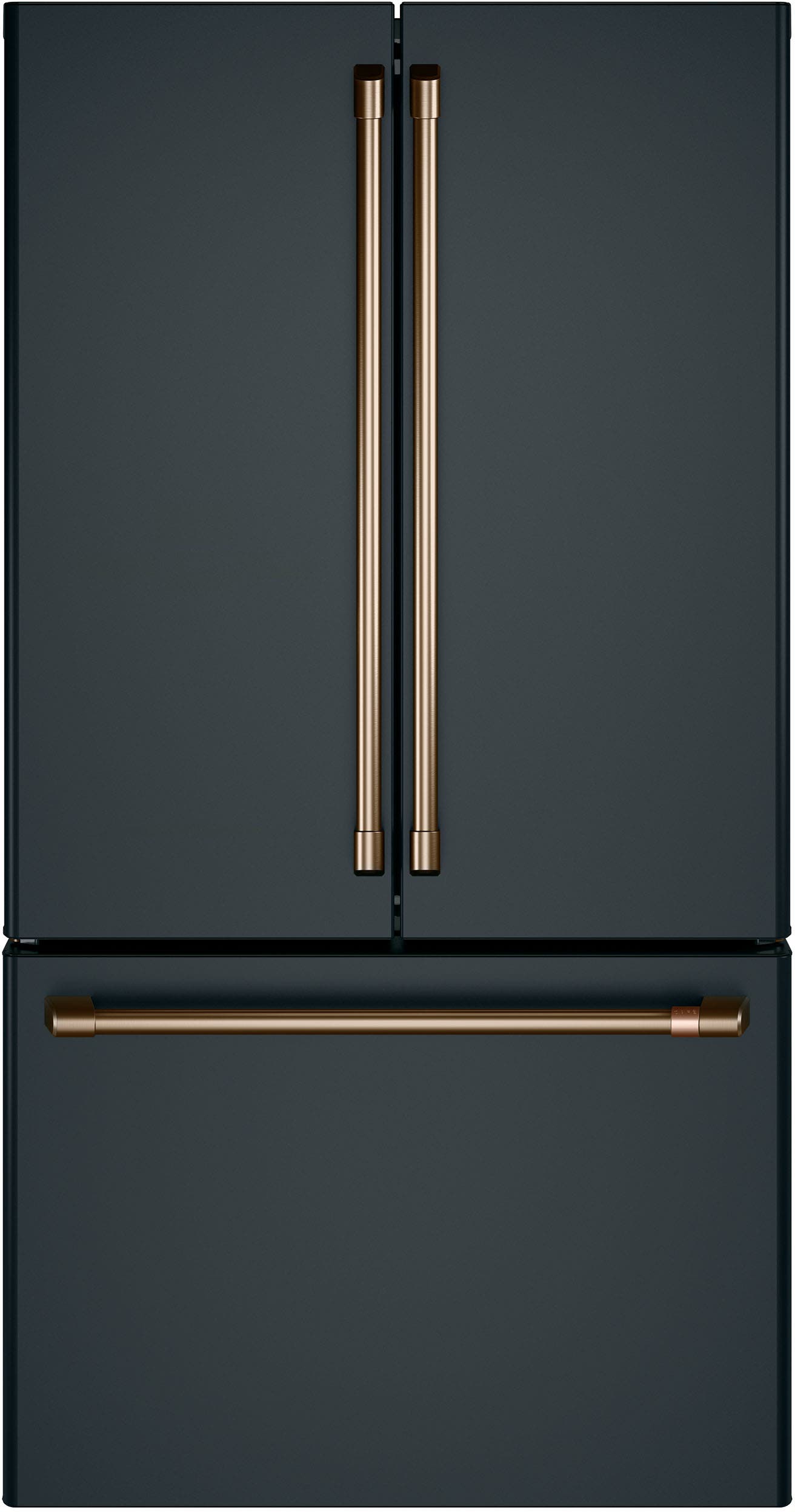 Cafe CWE23SP3MD1 Matte Black with Brushed Stainless Handles