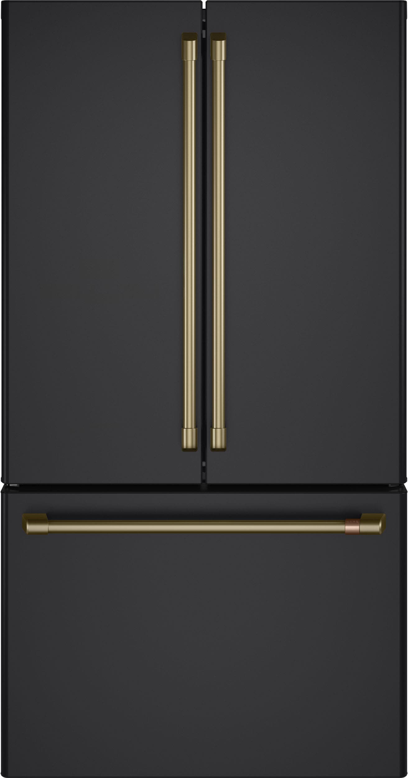 Cafe CWE23SP3MD1 Matte Black with Brushed Stainless Handles