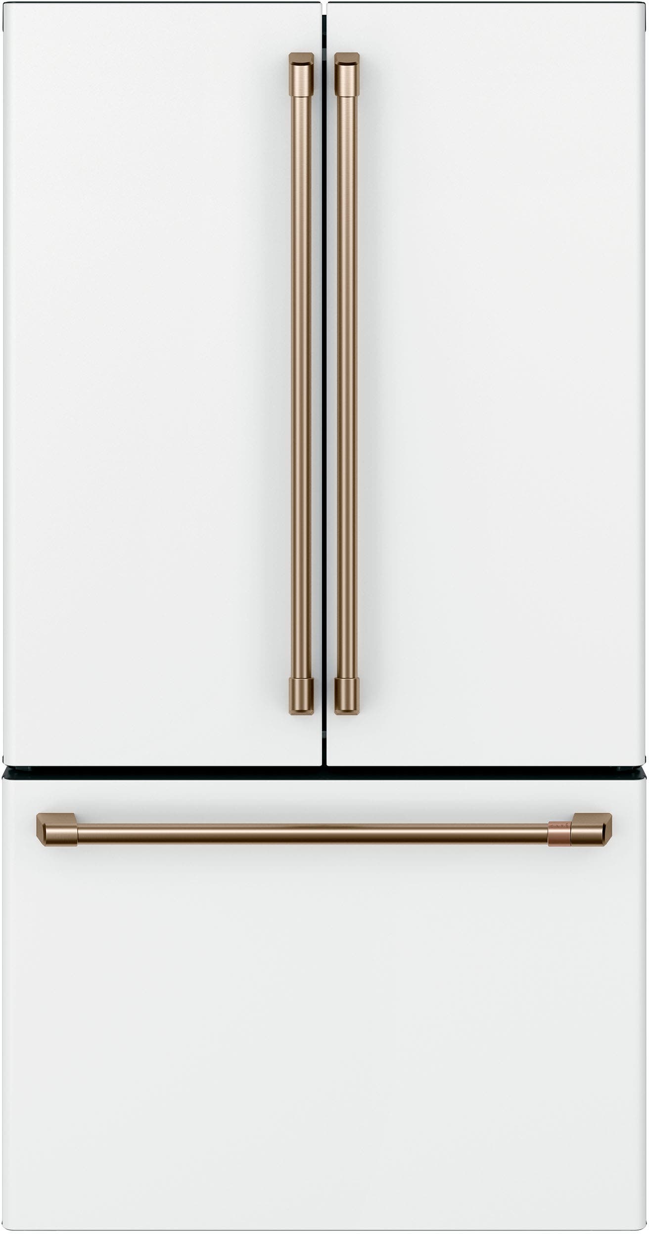 Cafe CWE23SP4MW2 Matte White with Brushed Bronze Handles