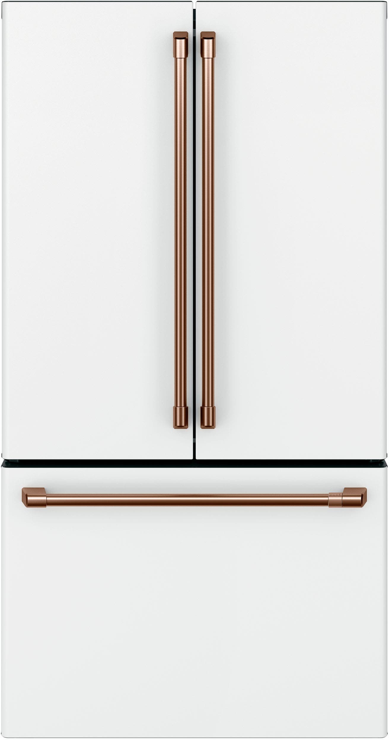 Cafe CWE23SP4MW2 Matte White with Brushed Bronze Handles
