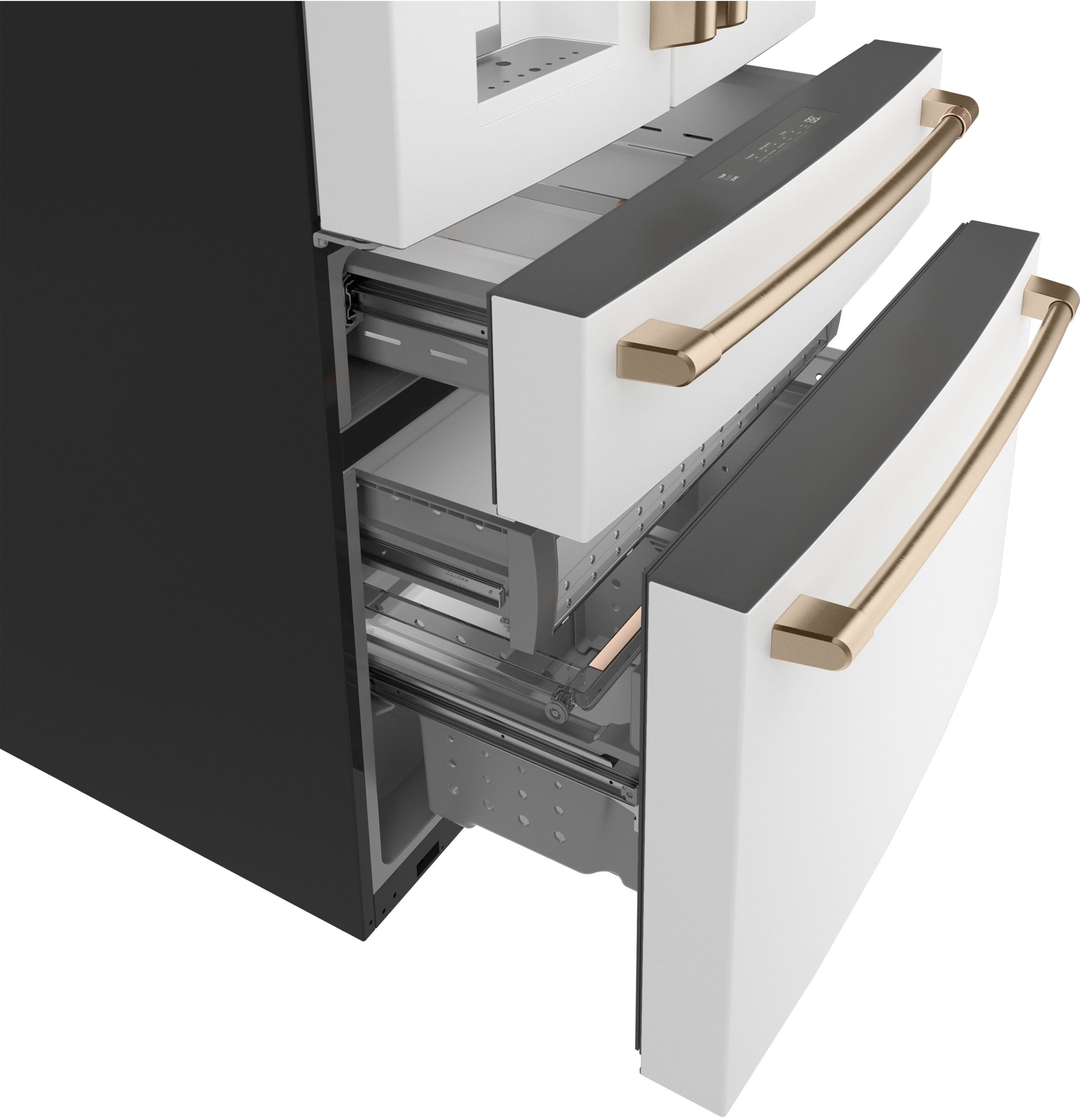 Cafe CXE22DP4PW2 36 Inch Counter Depth 4-Door French Door Smart
