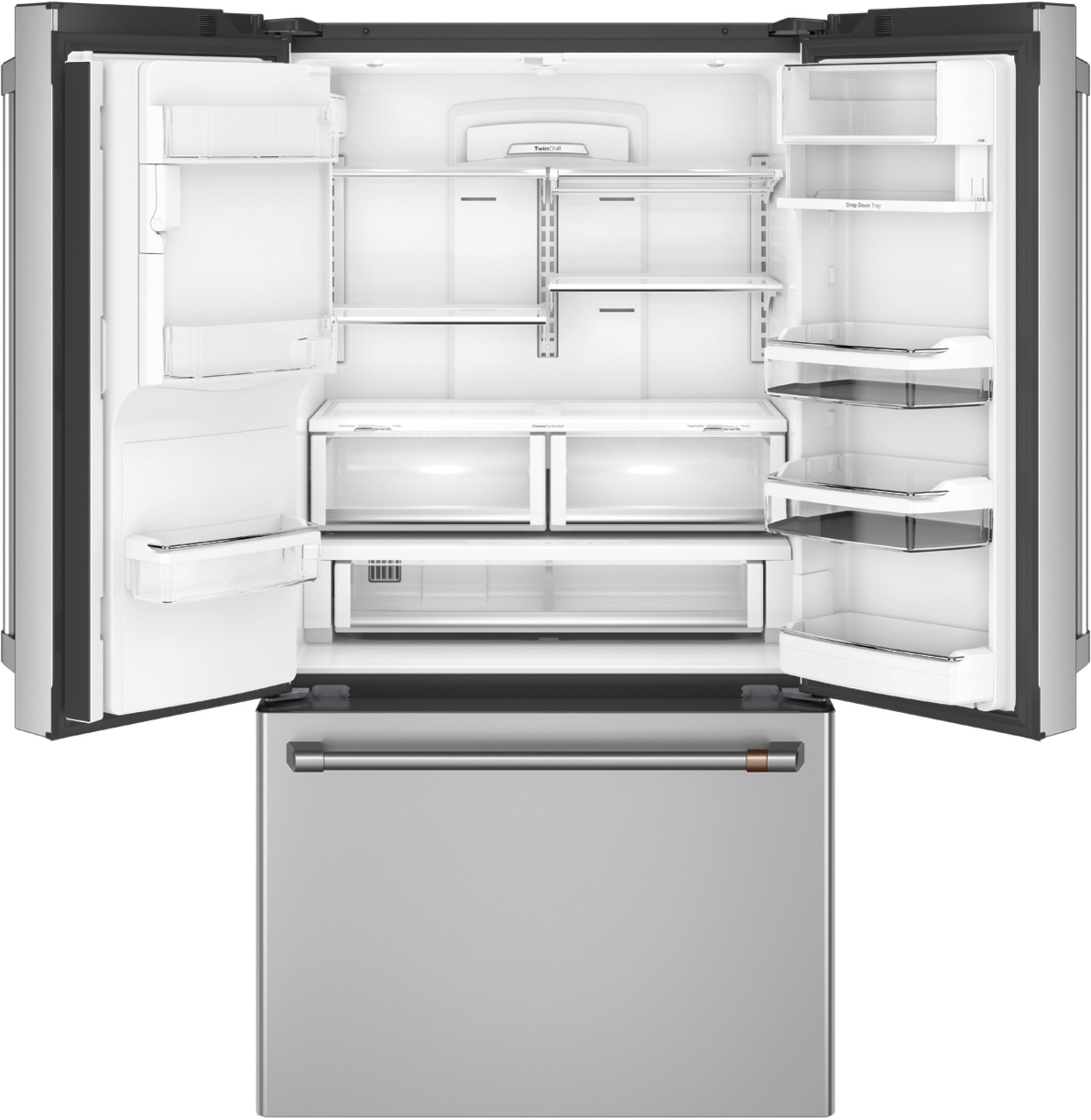 Cafe CYE22TP2MS1 36 Inch Counter Depth French Door Smart