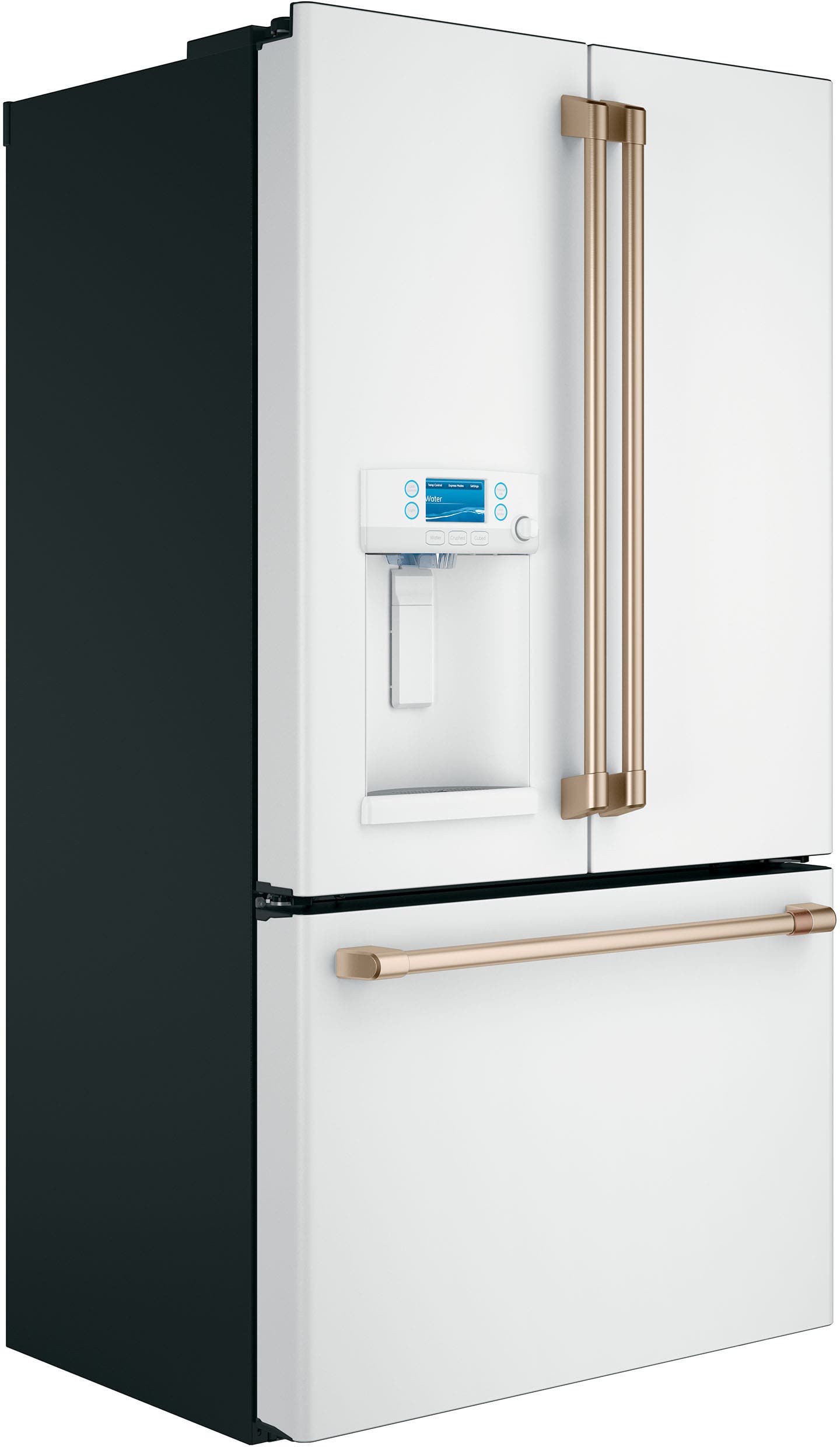 Cafe CYE22TP4MW2 Matte White with Brushed Bronze Handles