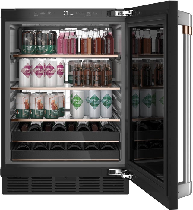 Cafe CCP06BP3PD1 24 Inch Built-In Smart Beverage Center with 126 Ca...