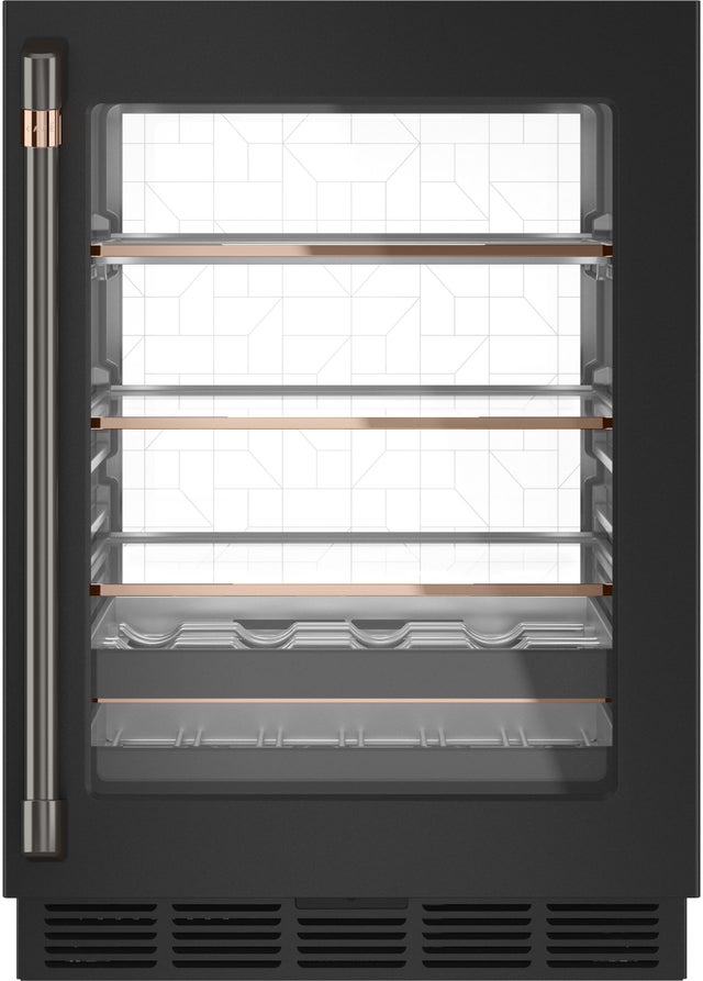 Cafe CCP06BP3PD1 24 Inch Built-In Smart Beverage Center with 126 Ca...