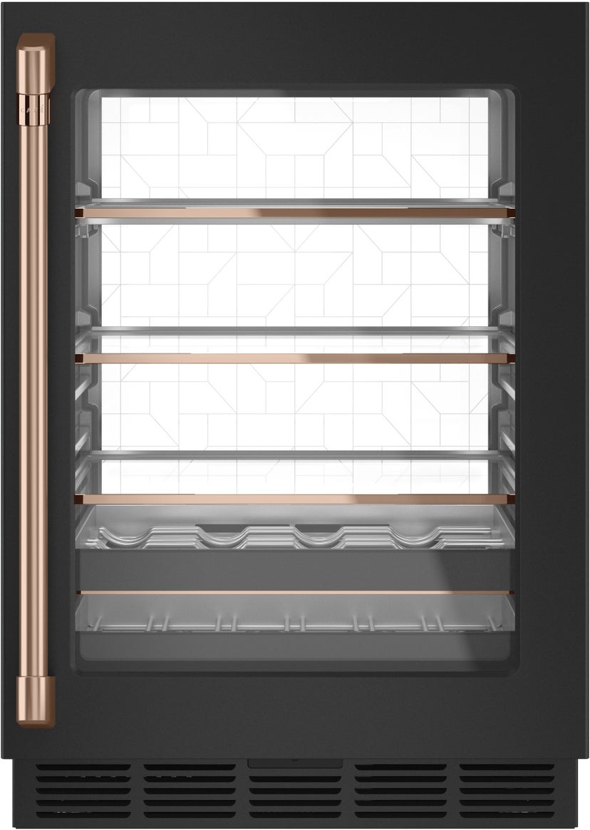 Cafe CCP06BP3PD1 24 Inch Built-In Smart Beverage Center with 126 Ca...