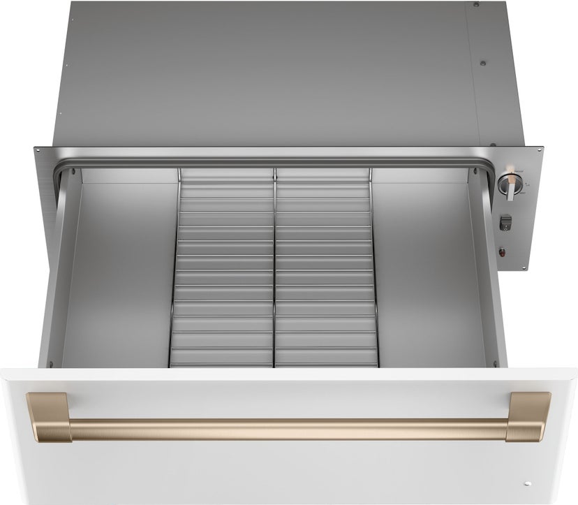 Cafe CTW900P4PW2 30 Inch Warming Drawer with 1.9 cu. ft. Capacity, ...