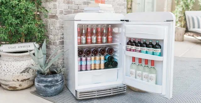 Big Chill BC55UCFSR1GW 24 Inch Retro Beverage Fridge Without Icemaker: Gr...