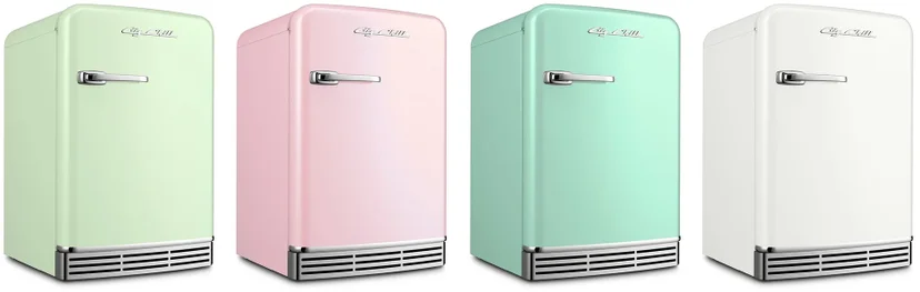 Big Chill BC55UCFSR1GW 24 Inch Retro Beverage Fridge Without Icemaker: Gr...