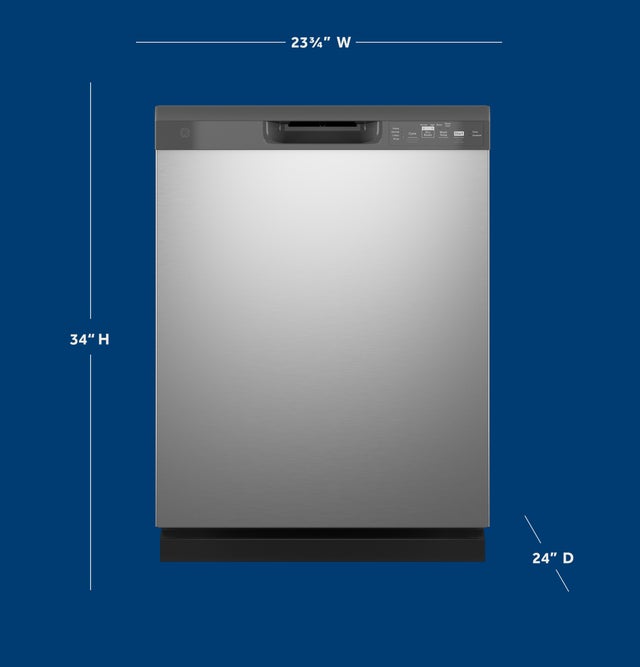 GE GDF535PSRSS 24 Inch Built-In Dishwasher with 14 Place Settings...