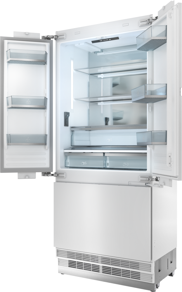 Thor XRF3619BFP 36 Inch Built-In Bottom Freezer Refrigerator: Pane...