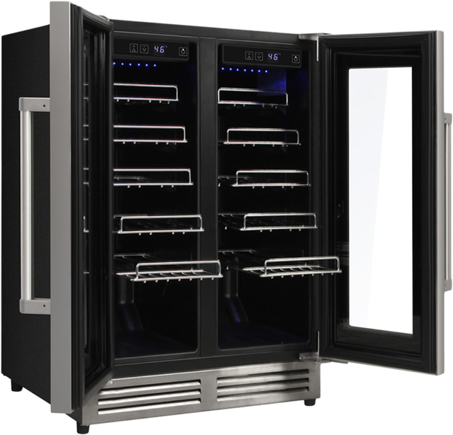 Thor TWC2402 24 Inch Built-In French Door Wine Cooler with Dual...