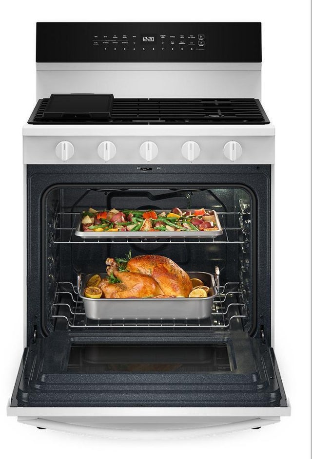 Whirlpool WFGS7530RW 30 Inch Smart Gas Range With Air Cooking technolog...