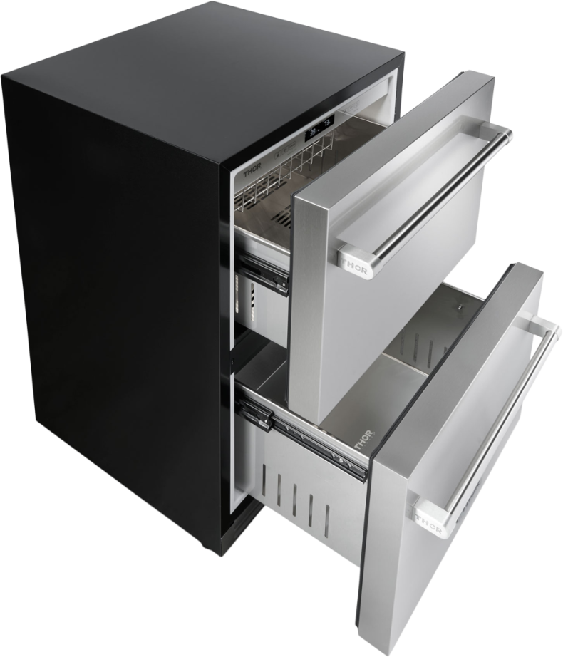 Thor TRF24U 24 Inch Indoor Outdoor Refrigerator Drawer: Stainl...