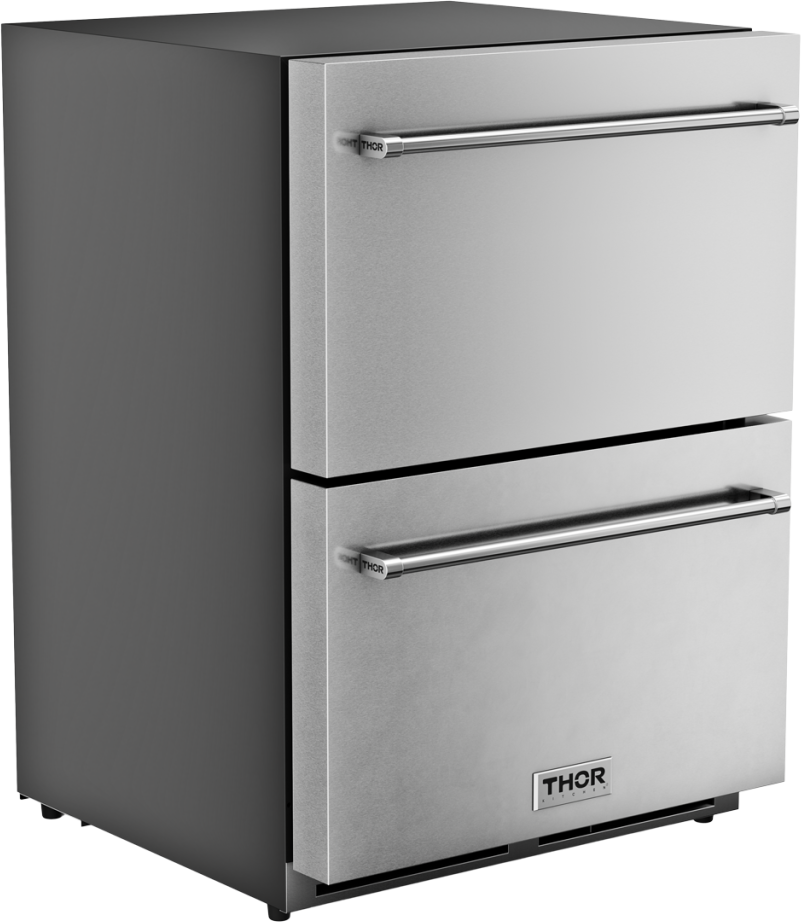 Thor TRZ24U 24 Inch Outdoor Double Drawer Under Counter Freeze...